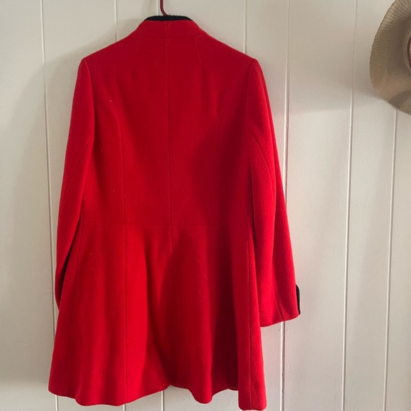 Vintage red pure wool coat union made - Picture 6 of 12
